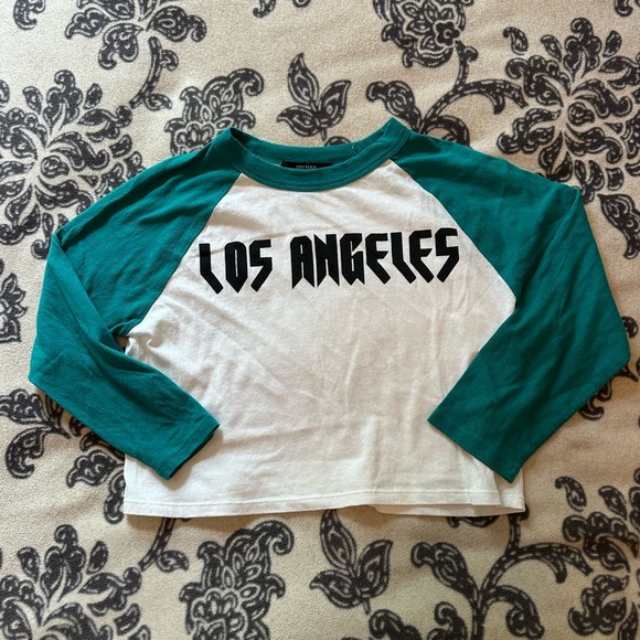 Green and White Los Angeles Shirt - Picture 1 of 3